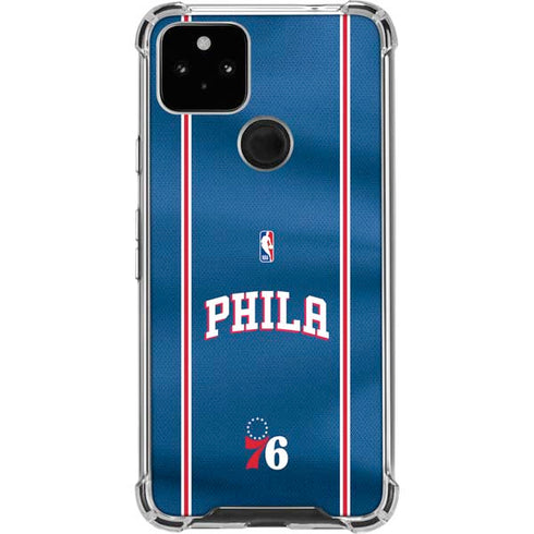 NBA Philadelphia 76ers Jersey Google Pixel 4a 5G Clear Case